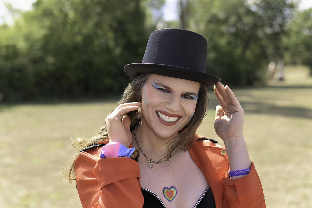 Jessica close up shot with hat