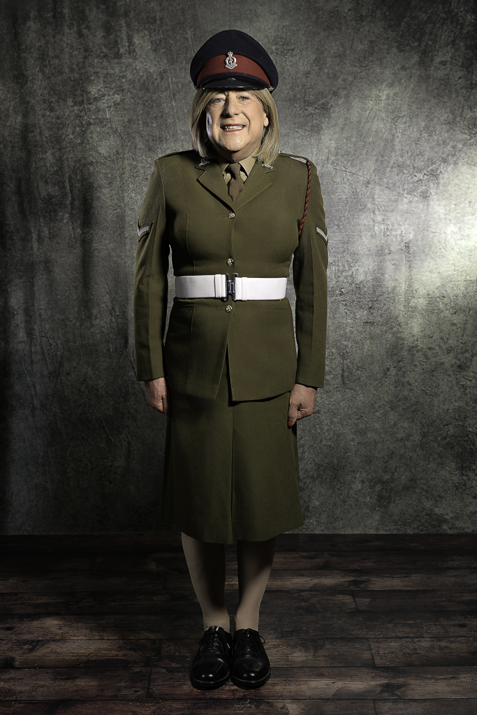 Nicola in army uniform