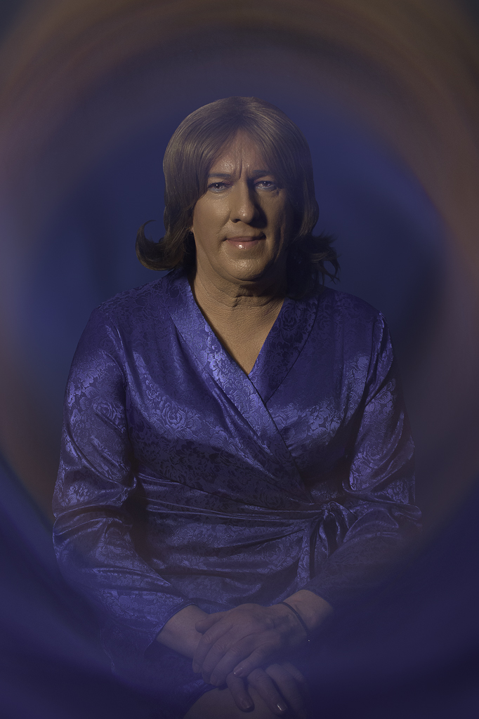 Tracie in blue special halo effect